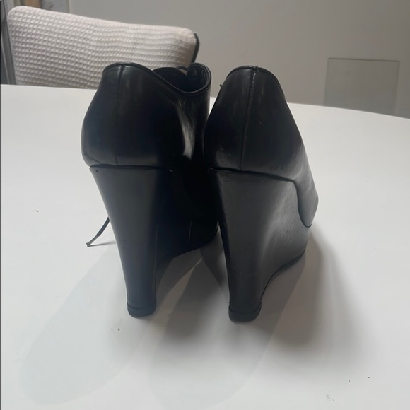 Jil Sander Black Wedge Shoes Sleek Design - Picture 3 of 8